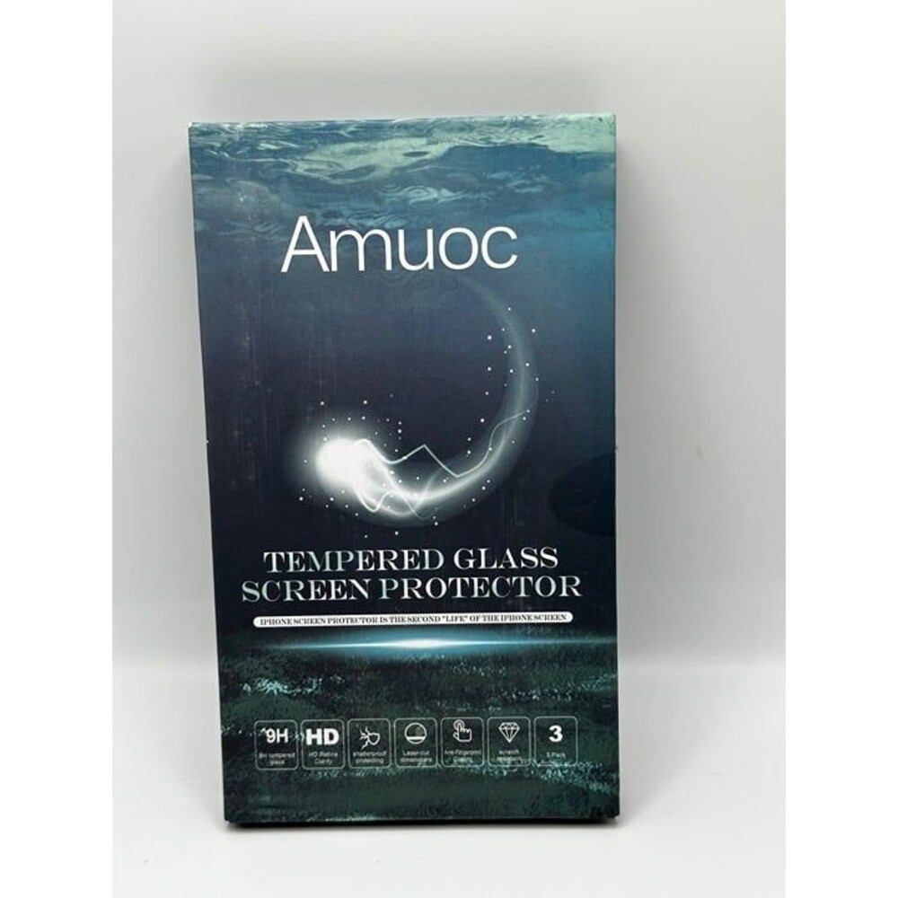 Amuoc Tempered Glass Screen Protector for iPhone 13 Pro